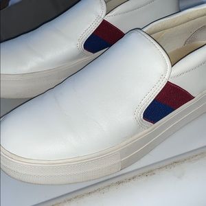 White Steve Madden slip on sneakers